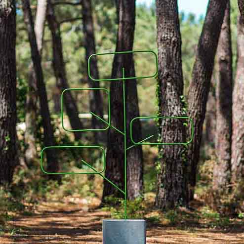Sculpture métal arbre "Le Persistant" intégration